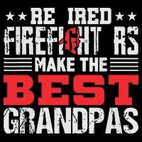 Retired Firefighter Grandpa Fireman Retirement Gift Kids T-Shirt