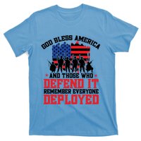 Red Friday God Bless America Military Veteran Gift T-Shirt