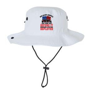 Red Friday God Bless America Military Veteran Gift Legacy Cool Fit Booney Bucket Hat