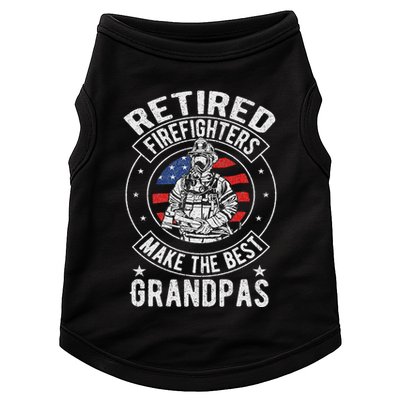 Retired Firefighter Grandpa Fireman Retirement Doggie Tank
