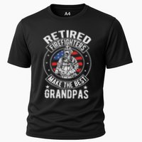 Retired Firefighter Grandpa Fireman Retirement Cooling Performance Crew T-Shirt