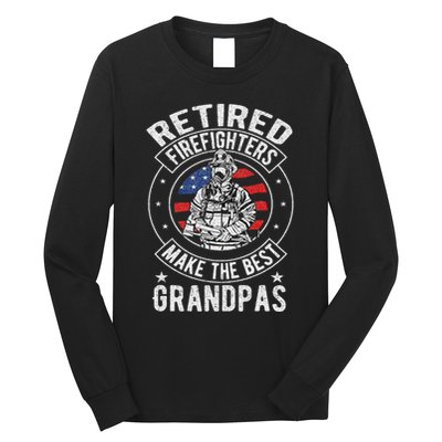 Retired Firefighter Grandpa Fireman Retirement Long Sleeve Shirt