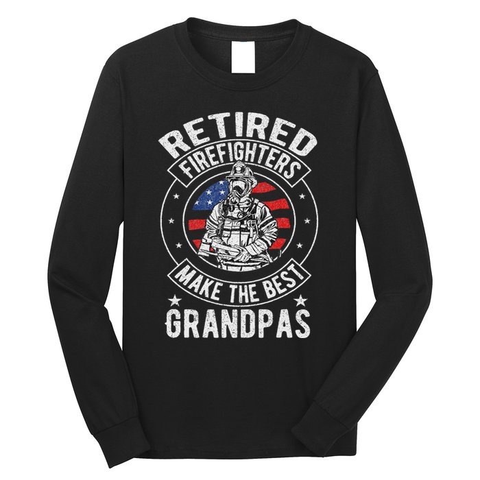 Retired Firefighter Grandpa Fireman Retirement Long Sleeve Shirt