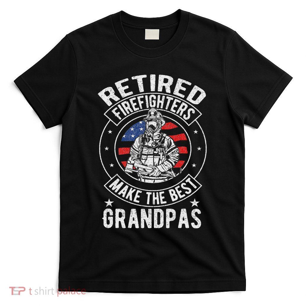 Retired Firefighter Grandpa Fireman Retirement T-Shirt