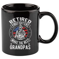 Retired Firefighter Grandpa Fireman Retirement 11oz C Handle Ceramic Mug