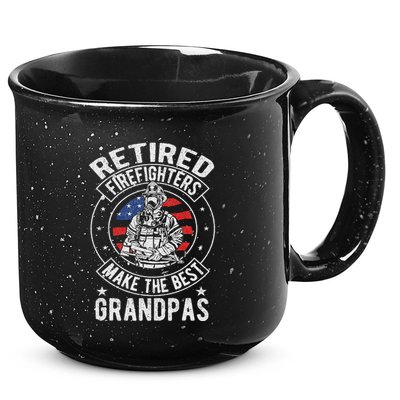 Retired Firefighter Grandpa Fireman Retirement 15oz Campfire Ceramic Mug