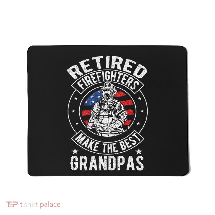Retired Firefighter Grandpa Fireman Retirement Mousepad