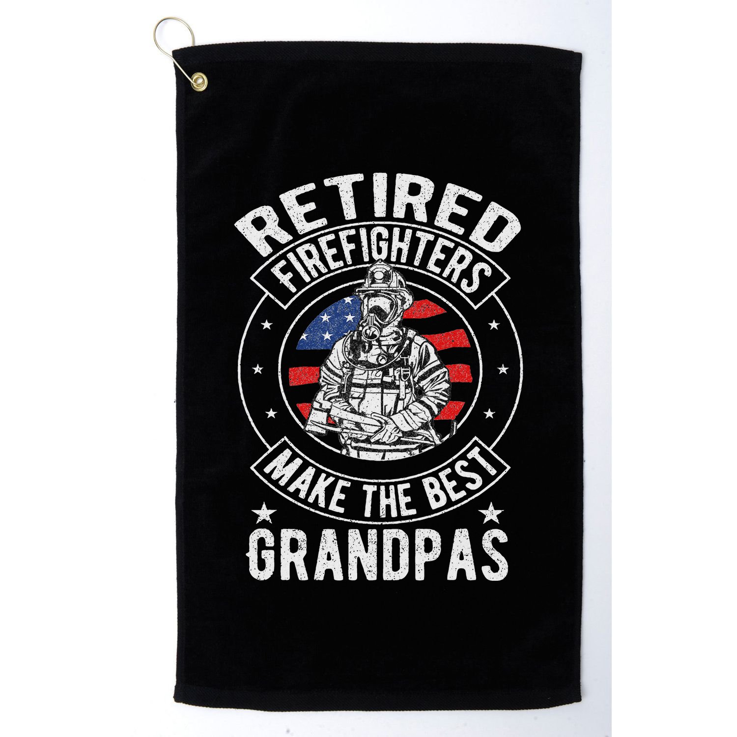Retired Firefighter Grandpa Fireman Retirement Golf Towel