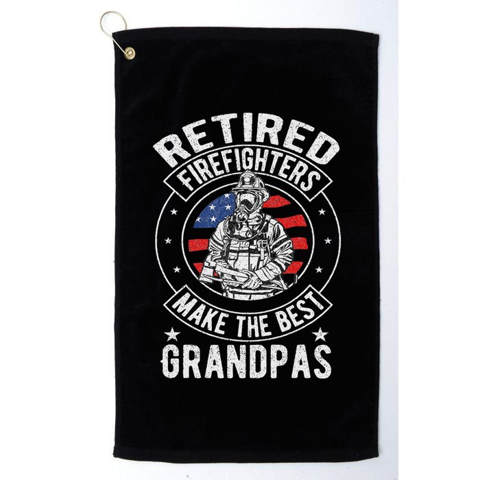 Retired Firefighter Grandpa Fireman Retirement Golf Towel