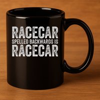 Racecar For Gift Mechanic Fast Race Car Racing Funny 11oz C Handle Ceramic Mug