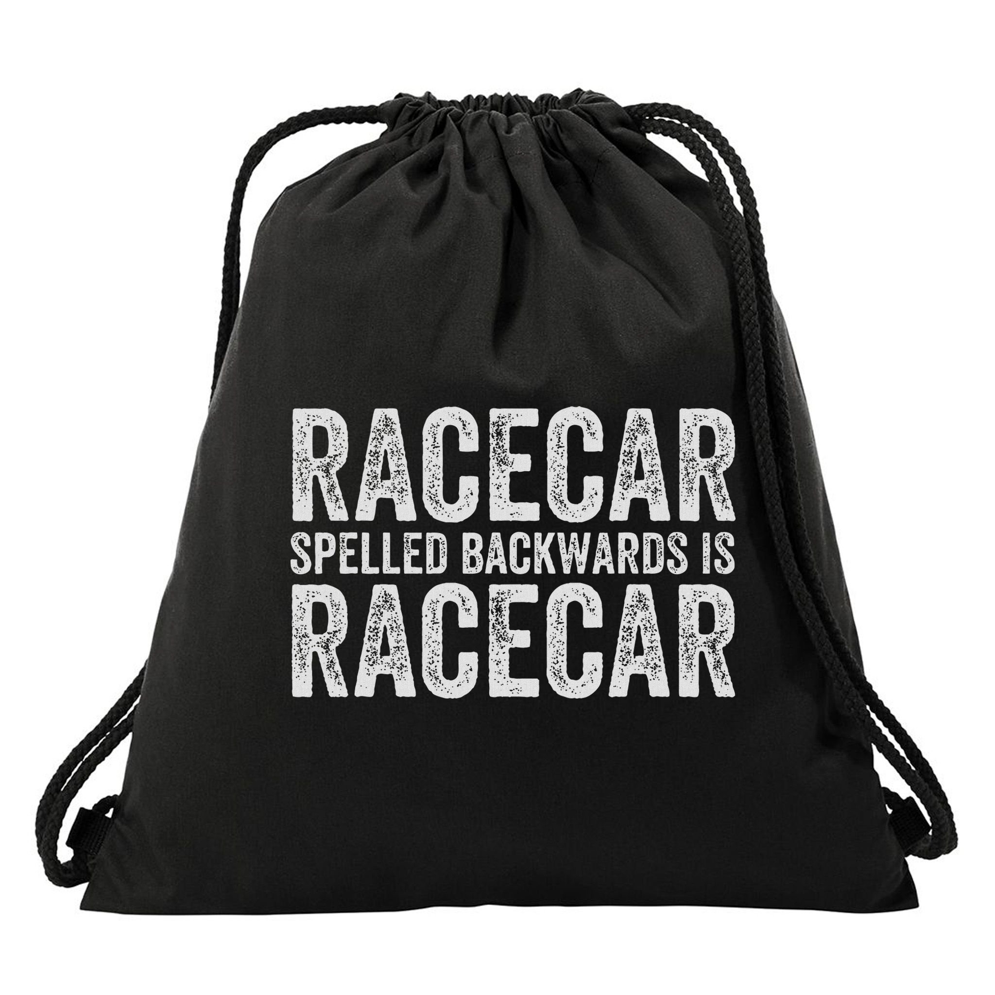 Racecar For Gift Mechanic Fast Race Car Racing Funny Drawstring Bag