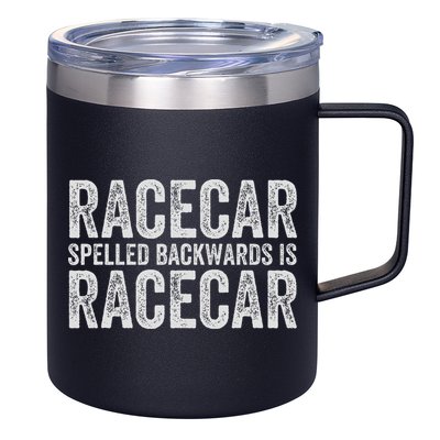 Racecar For Gift Mechanic Fast Race Car Racing Funny 12oz Stainless Steel Coffee Mug