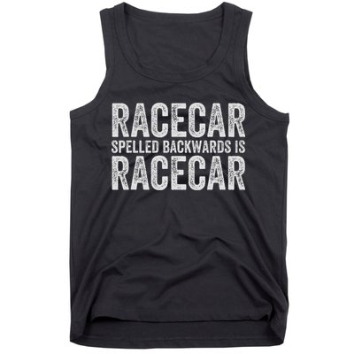 Racecar For Gift Mechanic Fast Race Car Racing Funny Tank Top