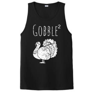 Retro Funny Gobble Squared Turkey Day Math Thanksgiving Joke PosiCharge Competitor Tank