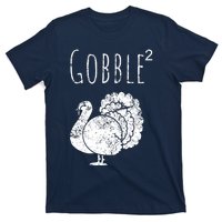 Retro Funny Gobble Squared Turkey Day Math Thanksgiving Joke T-Shirt