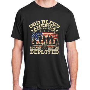 RED Friday God Bless America Remember Everyone Deployed Adult ChromaSoft Performance T-Shirt