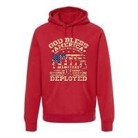 RED Friday God Bless America Remember Everyone Deployed Premium Hoodie