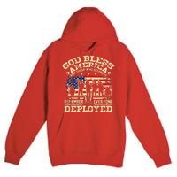 RED Friday God Bless America Remember Everyone Deployed Premium Pullover Hoodie