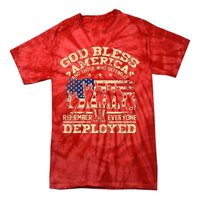 RED Friday God Bless America Remember Everyone Deployed Tie-Dye T-Shirt