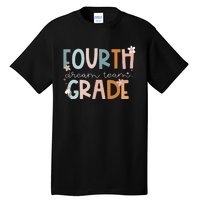 Retro Fourth Grade Dream Team Groovy Teacher Back To School Tall T-Shirt