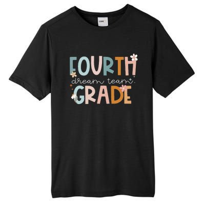 Retro Fourth Grade Dream Team Groovy Teacher Back To School Tall Fusion ChromaSoft Performance T-Shirt