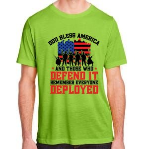 Red Friday God Bless America Military Veteran Gift Adult ChromaSoft Performance T-Shirt