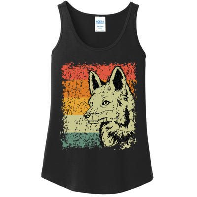 Retro Fox Gift Vintage Fox Ladies Essential Tank