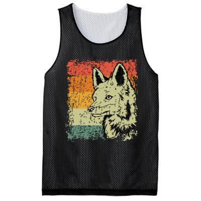 Retro Fox Gift Vintage Fox Mesh Reversible Basketball Jersey Tank