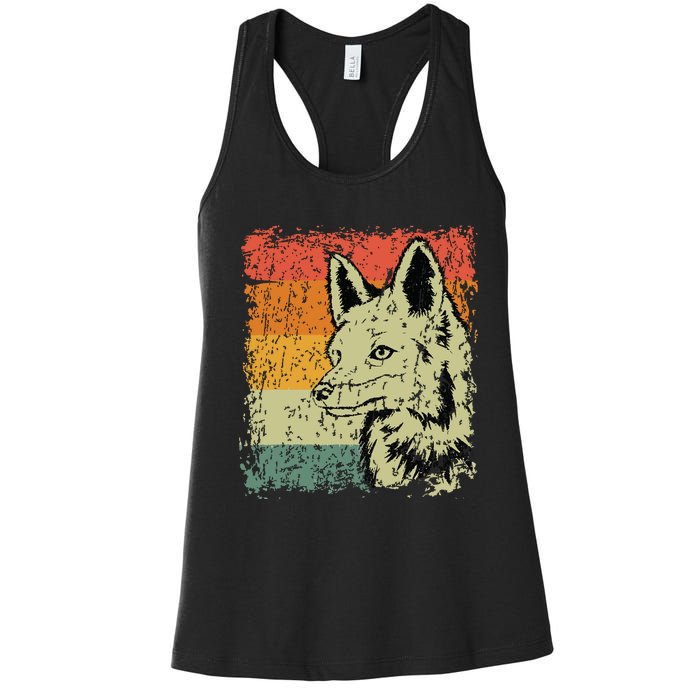 Retro Fox Gift Vintage Fox Women's Racerback Tank