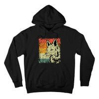 Retro Fox Gift Vintage Fox Tall Hoodie