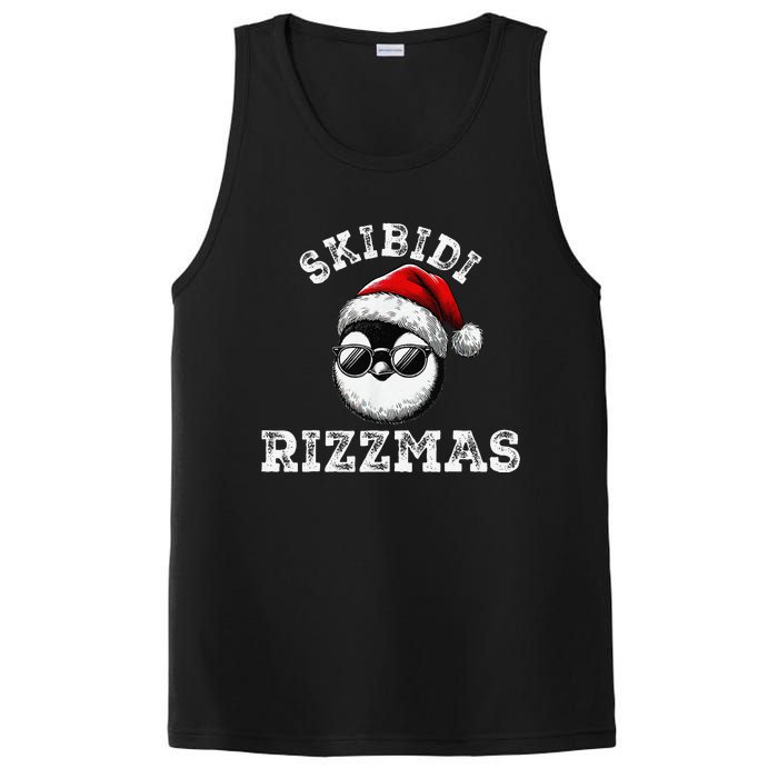 Rizzmas Funny Gen Alpha Slang Christmas Penguin Gift PosiCharge Competitor Tank