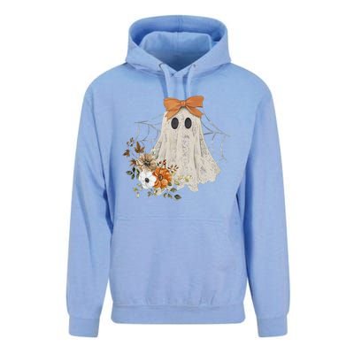 Retro Floral Ghost Cute Halloween Costume Funny Graphic Unisex Surf Hoodie