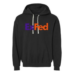 Retired Federal Government Worker Ex Fed Garment-Dyed Fleece Hoodie