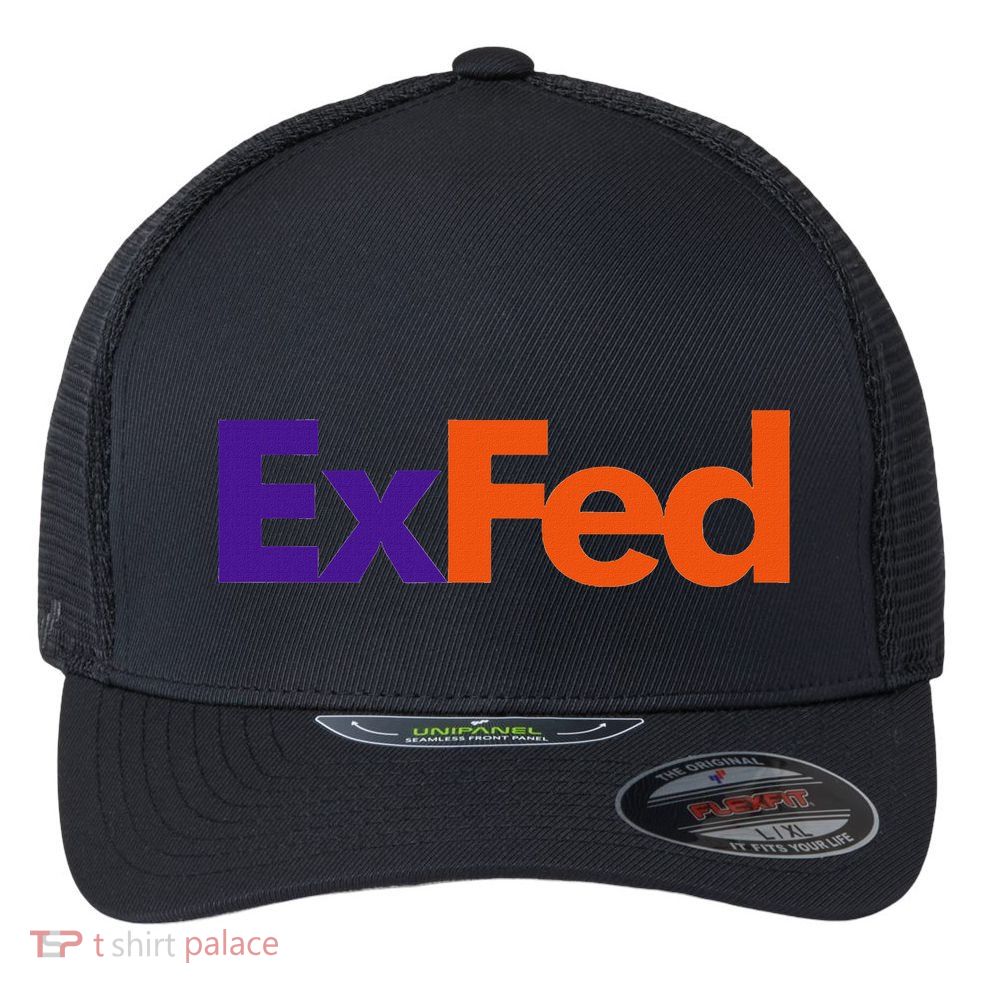 Retired Federal Government Worker Ex Fed Flexfit Unipanel Trucker Cap