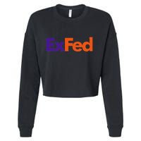 Retired Federal Government Worker Ex Fed Cropped Pullover Crew