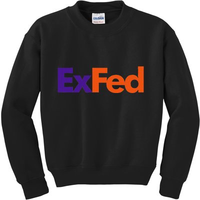 Retired Federal Government Worker Ex Fed Kids Sweatshirt