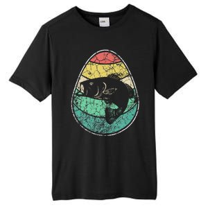 Retro Fisherman Gifts For Easter Egg Bass Fishing Tall Fusion ChromaSoft Performance T-Shirt