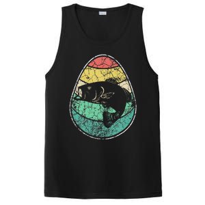 Retro Fisherman Gifts For Easter Egg Bass Fishing PosiCharge Competitor Tank