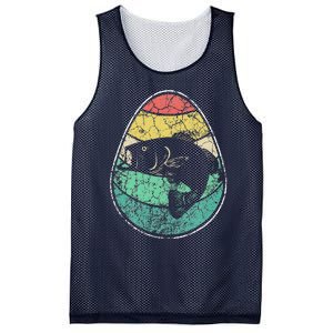 Retro Fisherman Gifts For Easter Egg Bass Fishing Mesh Reversible Basketball Jersey Tank