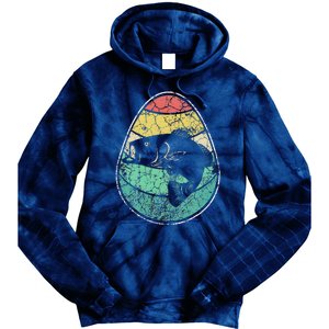 Retro Fisherman Gifts For Easter Egg Bass Fishing Tie Dye Hoodie