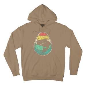 Retro Fisherman Gifts For Easter Egg Bass Fishing Hoodie