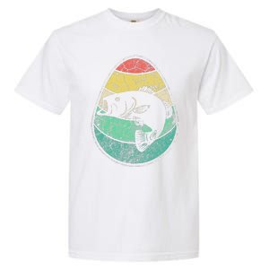 Retro Fisherman Gifts For Easter Egg Bass Fishing Garment-Dyed Heavyweight T-Shirt