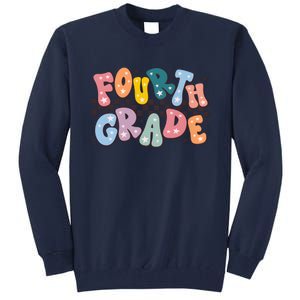 Retro Fourth Grade For Teacher Student Tall Sweatshirt