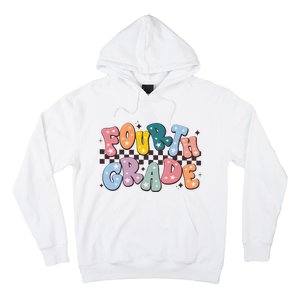 Retro Fourth Grade For Teacher Student Hoodie