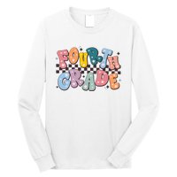 Retro Fourth Grade For Teacher Student Long Sleeve Shirt