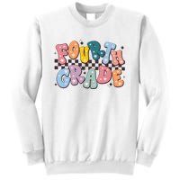 Retro Fourth Grade For Teacher Student Sweatshirt