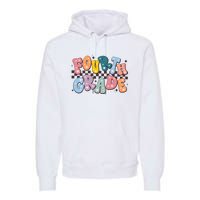 Retro Fourth Grade For Teacher Student Premium Hoodie