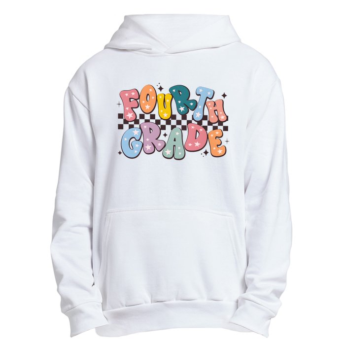 Retro Fourth Grade For Teacher Student Urban Pullover Hoodie