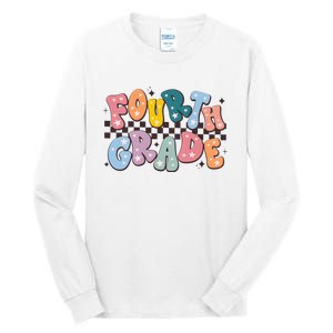 Retro Fourth Grade For Teacher Student Tall Long Sleeve T-Shirt