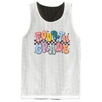 Retro Fourth Grade For Teacher Student Mesh Reversible Basketball Jersey Tank